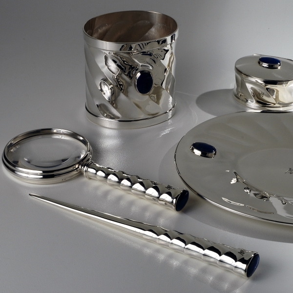 Ensemble de bureau en argent massif - Roland Daraspe - 2008